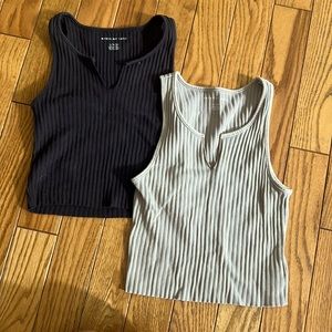 American Eagle Ribbed Cropped Tanks
